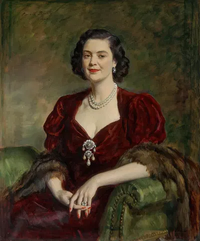 Герцогиня Роксбург, Мэри Иннес-Кер (1915-2014) by Сэр Освальд Бирли, 1915-2014 — digital art print download