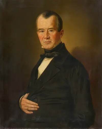 Herrenbildnis Friedrich Mammel by Wilhelm Dürr, 1860 — digital art print download