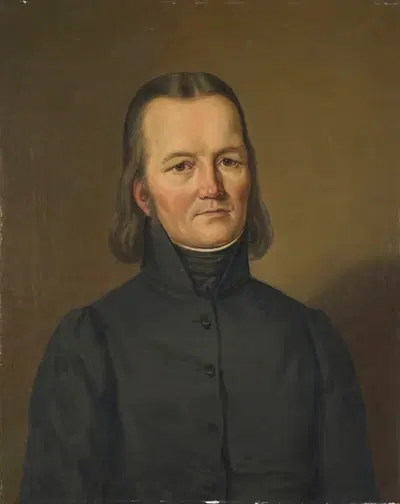 Portrait of the Seminary Dean Joseph Dürr by Wilhelm Dürr, 1839 — digital art print download