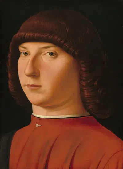 Портрет молодого человека by Антонелло да Мессино, c. 1475 — digital art print download