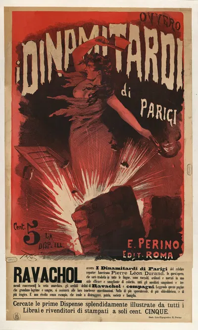 I Dinamitardi di Parigi Ravachol by Ottavio Rodella Tavio, 1890 — digital art print download
