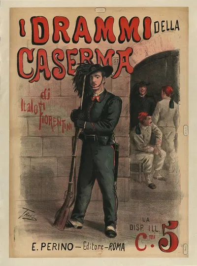 I Drammi della caserma di Italo Fiorentini by Ottavio Rodella Tavio, 1890 — digital art print download