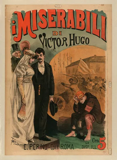 I Miserabili di Victor Hugo by Ottavio Rodella Tavio, 1890 — digital art print download
