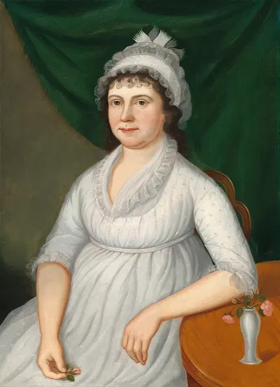 Hannah Lemmon Corcoran (Mrs. Thomas Corcoran) by Charles Peale Polk, c. 1802 — digital art print download