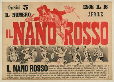 Il Nanno rosso giornale per ridere by Ottavio Rodella Tavio, 1890 — digital art print download