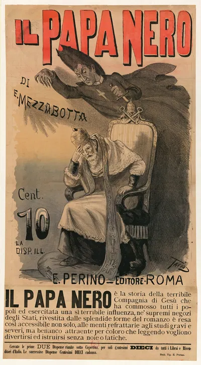 Il Papa nero di E. Mezzabotta by Ottavio Rodella Tavio, 1890 — digital art print download