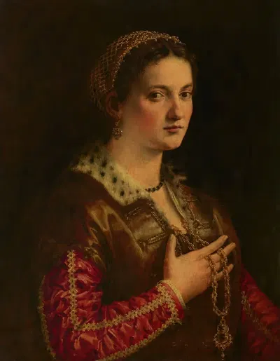 Портрет дамы by Франческо Сальвяти, c. 1555 — digital art print download