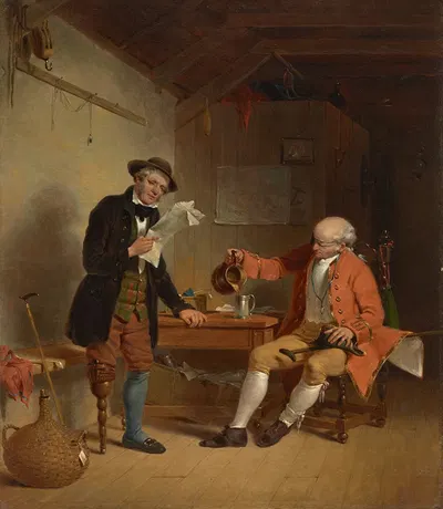 Commodore Trunnion and Jack Hatchway by Francis William Edmonds, 1839 — digital art print download