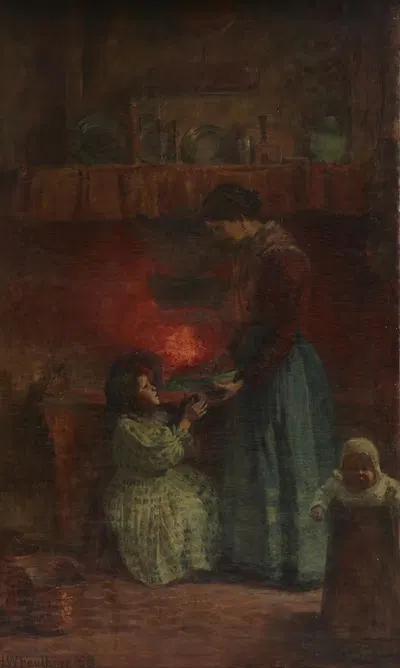 Кухня гондольера by Герберт Уолдрон Фолкнер, 1898 — digital art print download