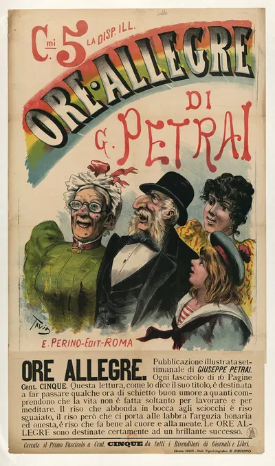 Ore allegre di G. Giuseppe Petrai by Ottavio Rodella Tavio, 1893 — digital art print download