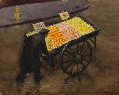Фрукты под дождем by Джозеф Хирш, 1938 — digital art print download