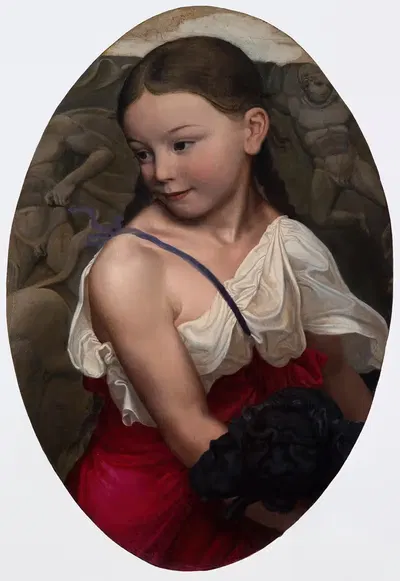 Портрет дочери художника, Сюзанны by Карл Фридрих Шинкель, 1817 — digital art print download