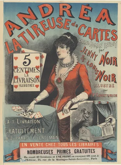 Andrea la tireuse de cartes by P. Cousturier, 1870-1900 — digital art print download