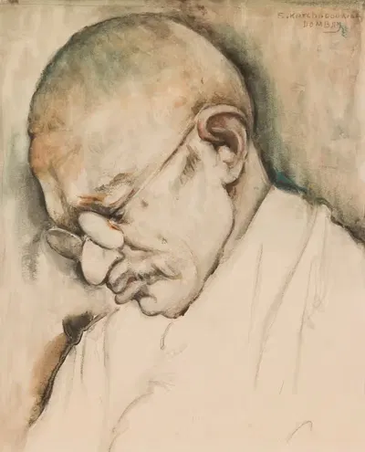 Ганди by Саркис Качадурян, 1937-1941 — digital art print download