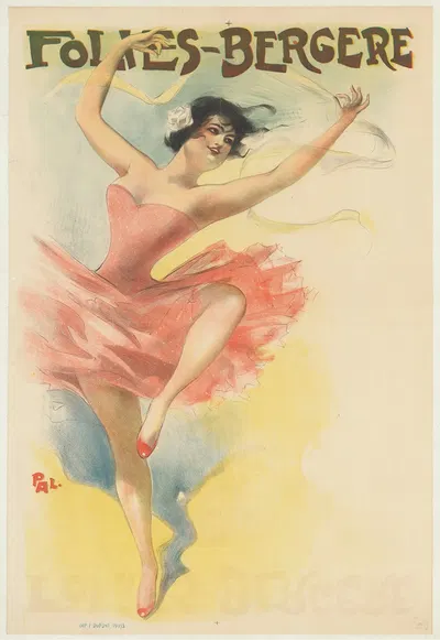 Folies-Bergère. Tous les soirs la Loïe Fuller by Pal (Jean de Paleologue), 1897 — digital art print download