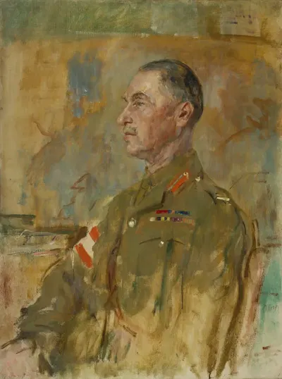 Генерал-майор сэр С. Д. Шют, Кб, Кмг by Амброуз Макивой, 1918 — digital art print download