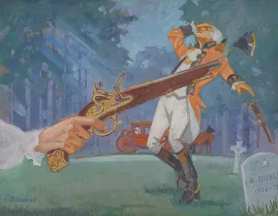 Дуэль 1776 by Джеймс С. Кулханек, 1976 — digital art print download