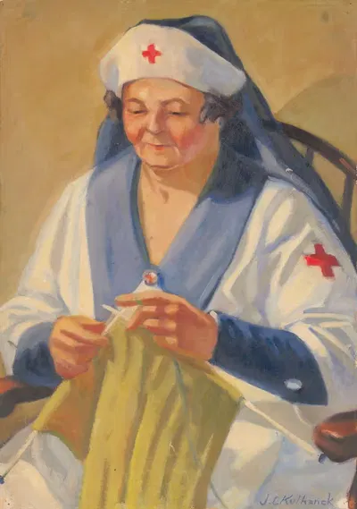 Мать художника by Джеймс С. Кулханек, 1942 — digital art print download