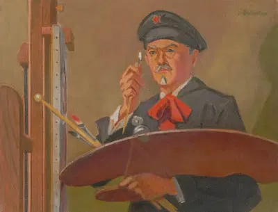 Автопортрет by Джеймс С. Кулханек, 1974 — digital art print download