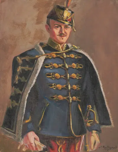 Гусар – Джеймс К. Кулханек, автопортрет by Джеймс С. Кулханек, 1937 — digital art print download