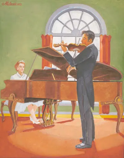 Романтика для скрипки by Джеймс С. Кулханек, 1973 — digital art print download