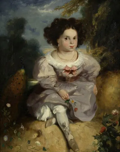 Леопольдина Юго в возрасте четырех лет by Луи Кандид Буланже, 1827 — digital art print download