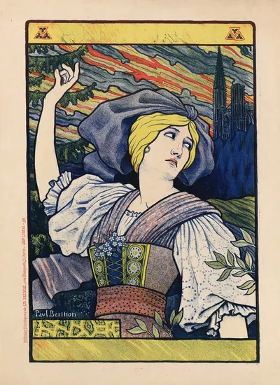 Almanach d'Alsace et de Lorraine by Поль Бертон, 1896 — digital art print download