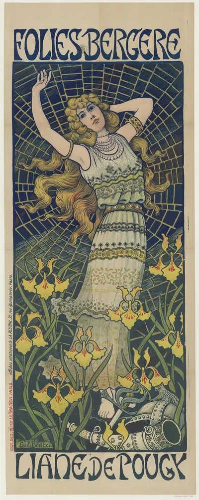 Folies Bergère. Liane de Pougy by Поль Бертон, 1892 — digital art print download