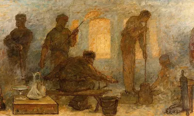 La Cristallerie by Edmond Eugène Valton, 1887 — digital art print download