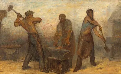 Кузница by Эдмон Южен Вальтон, 1887 — digital art print download