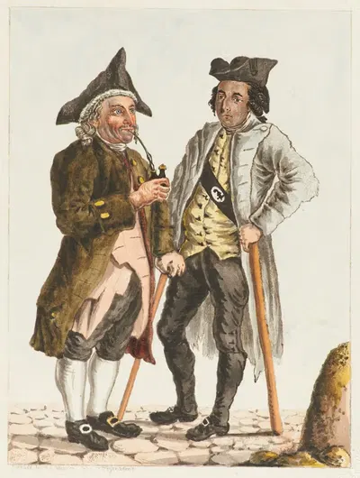 Два баскера by Франц Фейерабенд, 1790 — digital art print download