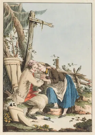 Молочник из Берна by Готфрид Лохер, 1774 — digital art print download