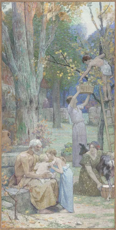 Семья» или «Работа by Жак Фердинанд Амбер, 1900 — digital art print download