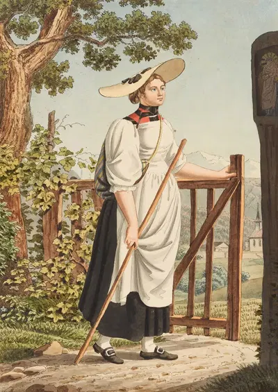 Крестьянин из Фрибурга, немецкой части кантона by Иоганн Георг Вольмар, 1805 — digital art print download