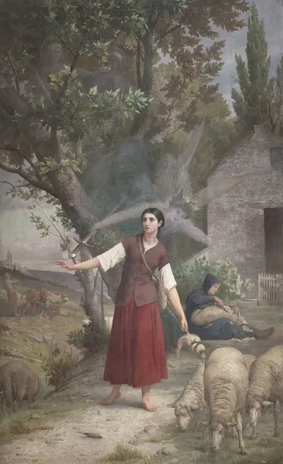 Жанна д'Арк, видящая архангела Михаила by Жюль-Эжен Ленепвё, 1886-1890 — digital art print download