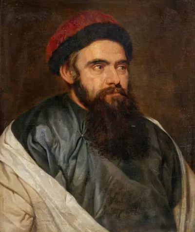 Портрет Мартино Мартини (1614-1661), иезуитского миссионера в Китае by Михаэлина Вотиер, 1614-1661 — digital art print…