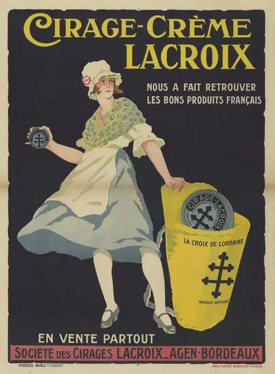 Cirage – crème Lacroix. Nous a fait retrouver les bons produits français by Publicité Wall, 1920 — digital art print download