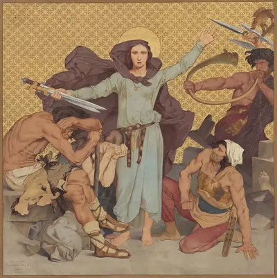 Чудеса святой Женевьевы by Теодор Пьер Николя Майо, 1875-1885 — digital art print download