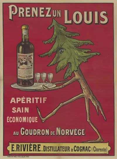 Prenez un Louis. Apéritif sain économique, au goudron de Norvège by Publicité Wall, 1910 — digital art print download