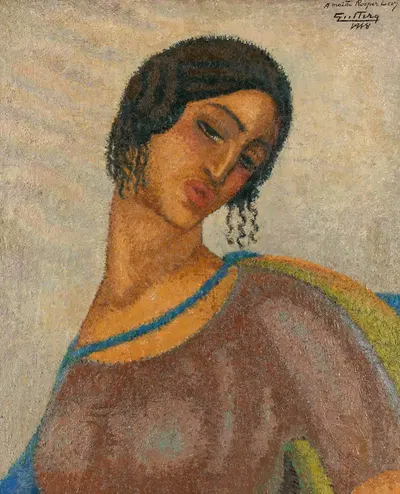 Портрет женщины by Альфредо Гуттеро, 1918 — digital art print download