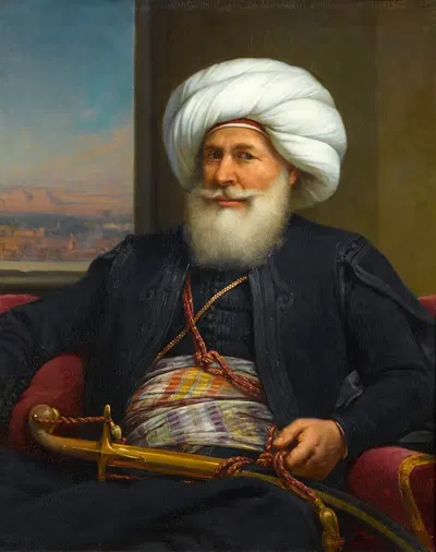 Мехмет Али, вице-король Египта by Огюст Кудер, 1841 — digital art print download