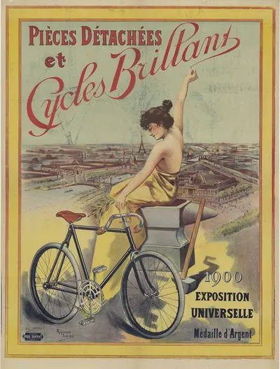 Pièces détachées et Cycles Brillant by Raymond Tournon, 1901 — digital art print download