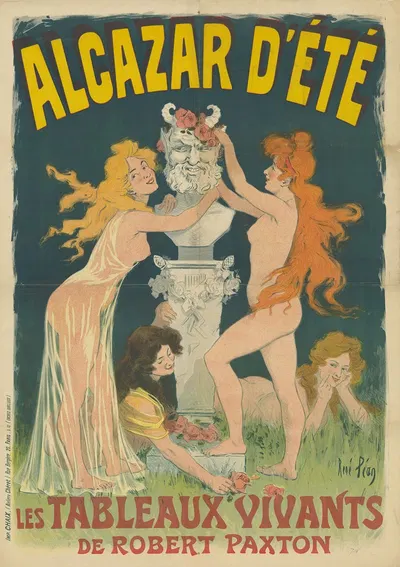 Alcazar d'Eté. Les tableaux vivants by René Péan, 1902 — digital art print download