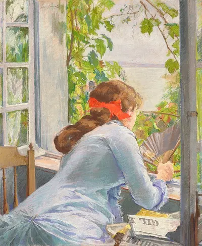 У моря (Онфлер) by Ева Гонсалес, 1881 — digital art print download