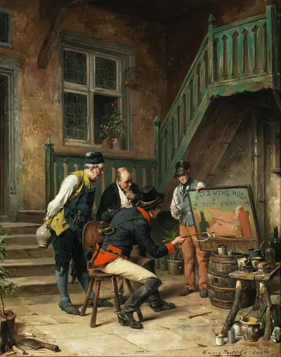Художественные критики by Жерар Портьель, 1888 — digital art print download