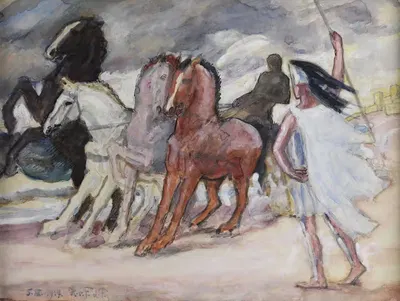 Квадрига by Ганс фон Фабер дю Фур, 1917 — digital art print download
