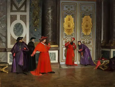 Кардиналы в преддверии by Анри Адольф Лессеман, 1895 — digital art print download