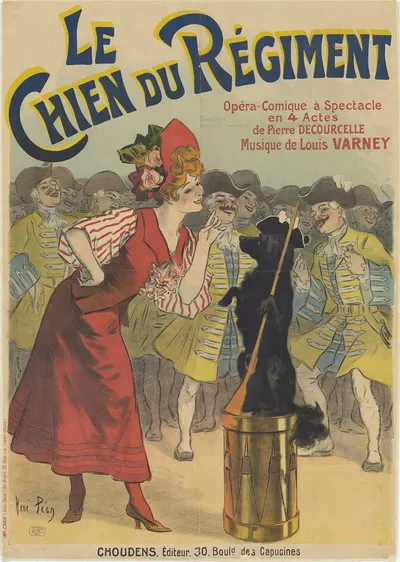 Le Chien du Régiment, opéra – comique à spectacle en 4 Actes de Pierre Decourcelle, Musique de Louis Varney by René Péan,…