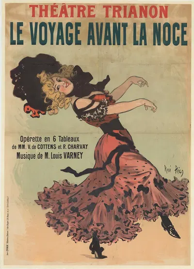Théâtre Trianon. Le voyage avant la noce by René Péan, 1902 — digital art print download
