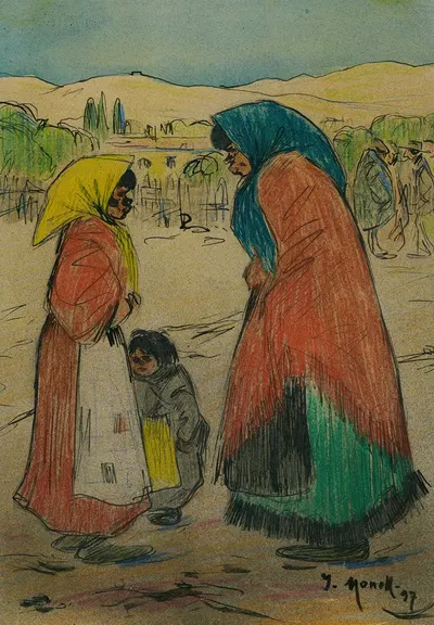 Gypsies by Isidre Nonell, 1897 — digital art print download